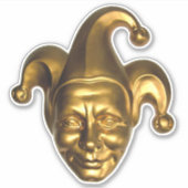 Gold Jester Sticker (Voorkant)