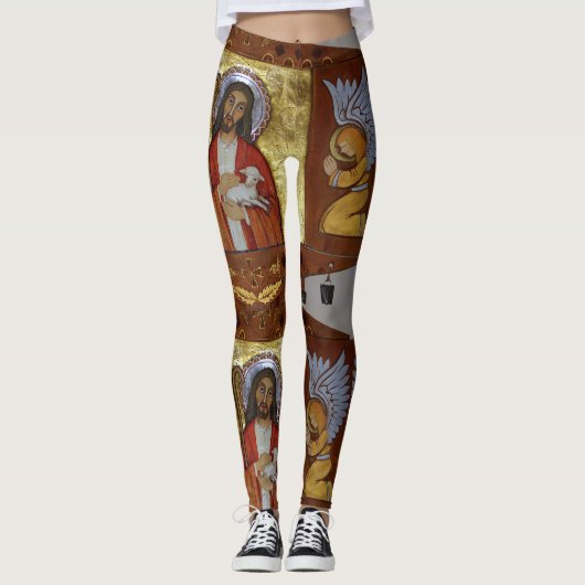 Gold Jesus Leggings (Voorkant)