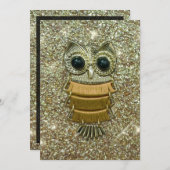 Gold Jewel Owl Kaart (Voorkant / Achterkant)