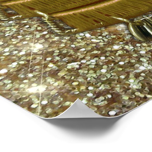 Gold Jewel Owl Poster (Hoek)