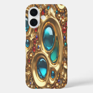 Gold & Jewels #3 - iPhone 16 Hoesjes