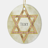 Gold Jewish Star-Ornament Keramisch Ornament (Links)