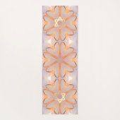 Gold Jewish Star van David,  gloeiend hart Yogamat (Achterkant)
