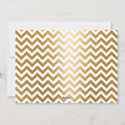 Gold Jingle en Mingle Holiday Card Feestdagenkaart (Achterkant)