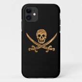 Gold Jolly Roger Case-Mate iPhone Case (Achterkant)