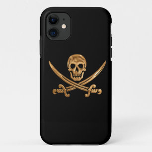 Gold Jolly Roger Case-Mate iPhone Case