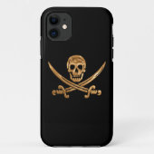 Gold Jolly Roger Case-Mate iPhone Case (Achterkant)