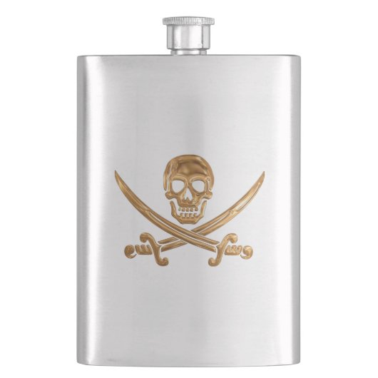 Gold Jolly Roger Flacon (Voorkant)