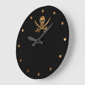 Gold Jolly Roger Grote Klok (Hoek)