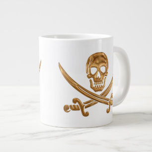 Gold Jolly Roger Grote Koffiekop