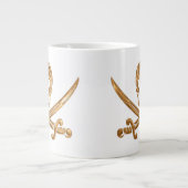 Gold Jolly Roger Grote Koffiekop (Voorkant)