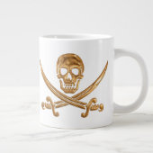Gold Jolly Roger Grote Koffiekop (Rechts)