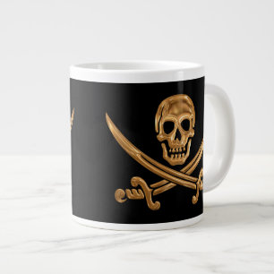 Gold Jolly Roger Grote Koffiekop