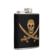 Gold Jolly Roger Heupfles (Rechts)
