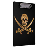 Gold Jolly Roger Klembord (Rechts)