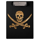 Gold Jolly Roger Klembord (Voorkant)