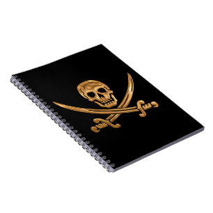Gold Jolly Roger Notitieboek