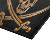 Gold Jolly Roger Snijplank (Hoek)