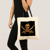 Gold Jolly Roger Tote Bag (Voorkant (product))