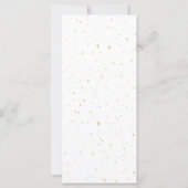 Gold Joy Christmas Vakantie Seizoen Platte Kaart (Achterkant)