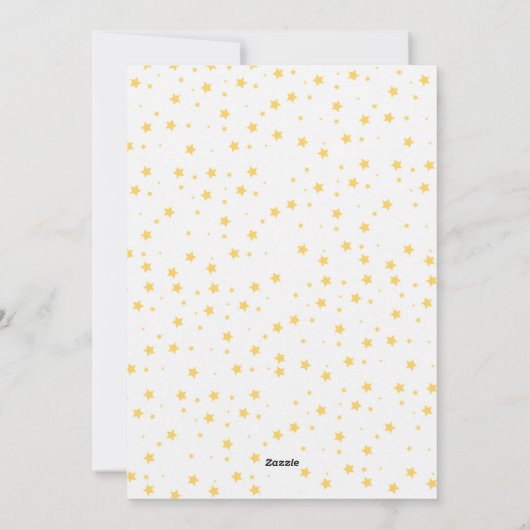 Gold JOY en Stars | Foto Holiday Kaart (Achterkant)