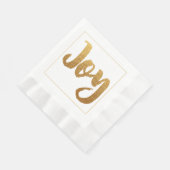 Gold Joy Kerst Papier servetten (Hoek)