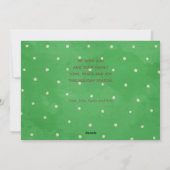 Gold JOYFUL Multi-Photo met kerstgroen Feestdagenkaart (Achterkant)