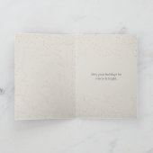 Gold Joyful Tidings Script - Aangepaste volledige Feestdagen Kaart (Binnen)