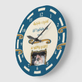 Gold Jubileum 50 jaar voegt foto blauw toe Grote Klok (Hoek)