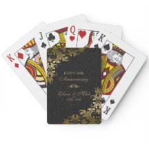 Gold Jubileum - Black Damask Gold Swirls