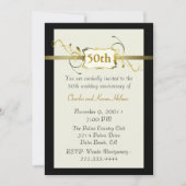 Gold Jubileum Invitation Kaart (Voorkant)