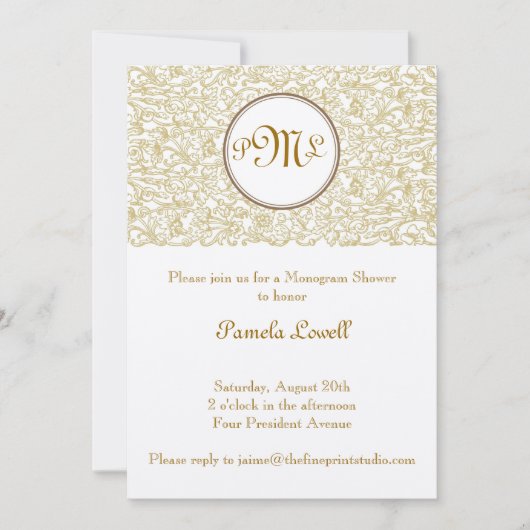 Gold Julep Scroll Kaart (Voorkant)