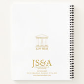 Gold Justice Columns Law Firm Notitieboek (Achterkant)