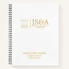 Gold Justice Columns Law Firm Notitieboek