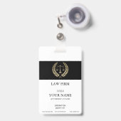 Gold Justice Scale Badge (Voorkant met intrekbare clip)