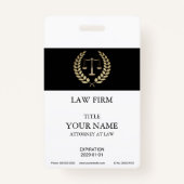 Gold Justice Scale Badge (Voorkant)