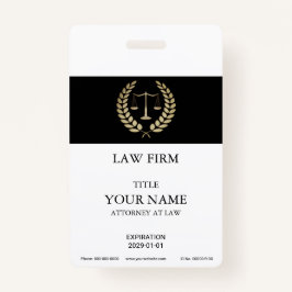 Gold Justice Scale Badge