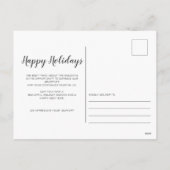 Gold Justice Scale Holly Wreath Lawyer Kerstmis Feestdagenkaart (Achterkant)