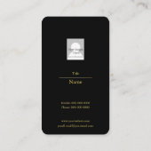 Gold Justice Scale Visitekaartje (Achterkant)