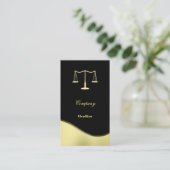 Gold Justice Scale Visitekaartje (Staand voorkant)