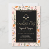 Gold Justice Scale Wildflowers Afstuderen Kaart (Voorkant)