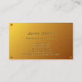 Gold Justice Scales Lawyer/Attorney Visitekaartje (Achterkant)