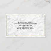 Gold Justice Scales | Marmer Visitekaartje (Achterkant)