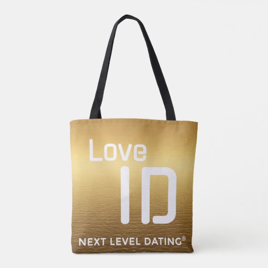 "GOLD" Jute Tragetasche - QR - PURE Collection Tote Bag (Achterkant)