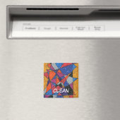 "Gold & juwelen" Abstracte afwasmachine Magnet (Insitu (Vaatwasser))