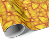 Gold Kaleidoscoop - zonnebloem Cadeaupapier (Rol Hoek)