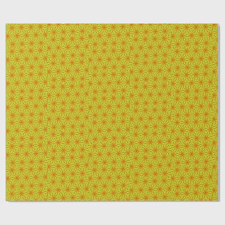 Gold Kaleidoscope Fractal Pattern Cadeaupapier