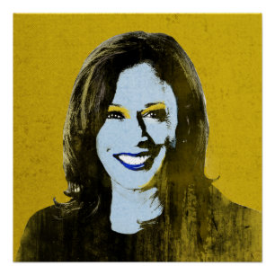 Gold Kamala Harris Pop Art Perfect Poster