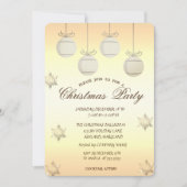 Gold Kerstbal Enterprise-kerstfeest Kaart (Voorkant)