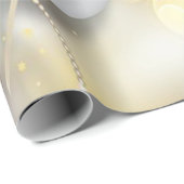 Gold kerstballen, feestdag cadeaupapier (Rol Hoek)